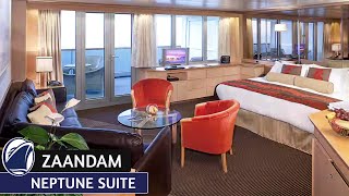 HAL Zaandam | Neptune Suite Full Walkthrough Tour & Review 4K | Holland America Line