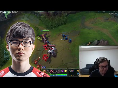 TheBausffs' reaction when he saw that his jungler is Faker