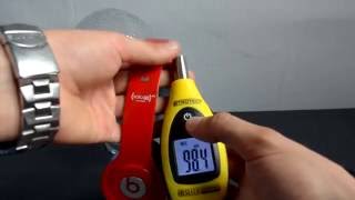 Video thumbnail for Beats by Dre Solo HD Special Edition - Red - SPL dB test by Techscrew