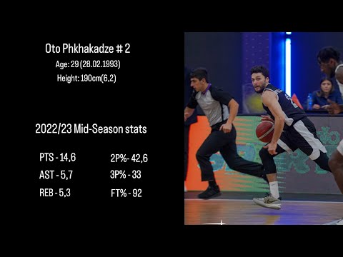 Otar Phkhakadze, Georgian Superleague 2022/23 Mid-Season highlights