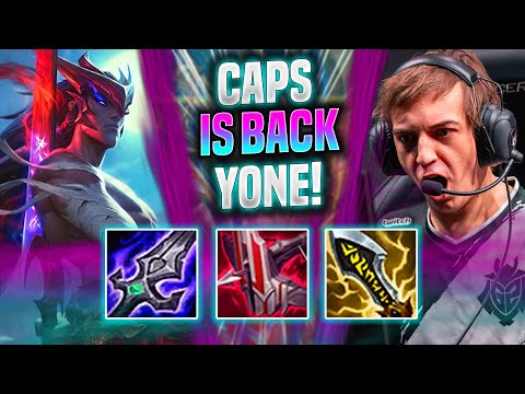 CAPS BRINGS BACK YONE! - G2 Caps Plays Yone Mid vs Katarina! | Season 2022