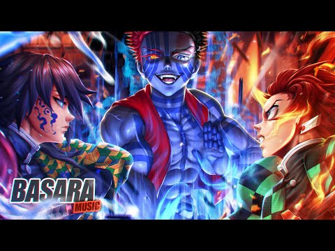 Akaza VS. Tanjiro e Tomioka | Castelo Infinito (Demon Slayer) | Basara