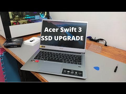 Acer Swift 3 disassembly and SSD upgrade