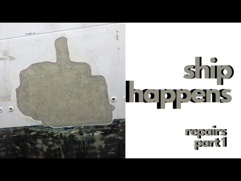 HOLES & MORE HOLES//Diving Into Our Hurricane Damaged Boat Part 1-Episode 21