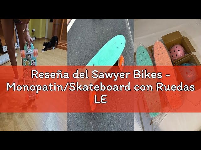 Vídeo relacionado con Sawyer Bikes - Monopatín/Skateboard (78cm x 20cm) - Niños y Adolescentes (Monstruos)
