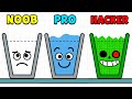 NOOB vs PRO vs HACKER Happy Glass von NOOB vs PRO vs HACKER Happy Glass von