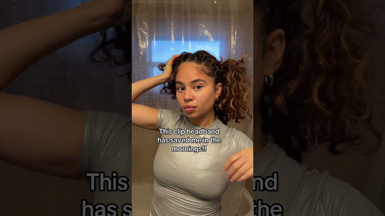 This clip headband is a game changer for curly hair!! #curlfriends #curlboss #curlyhair