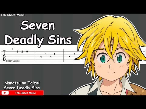 Nanatsu no Taizai OP 2 - Seven Deadly Sins Guitar Tutorial Video