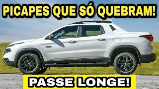 PICAPES BRASILEIRAS QUE MAIS DÃO MANUTENÇÃO! SÓ QUEBRAM!