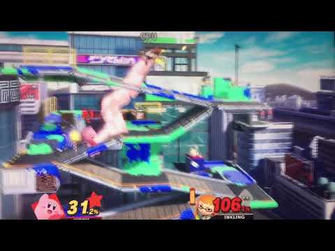 Kirby vs inkling super smash bros ultimate gameplay