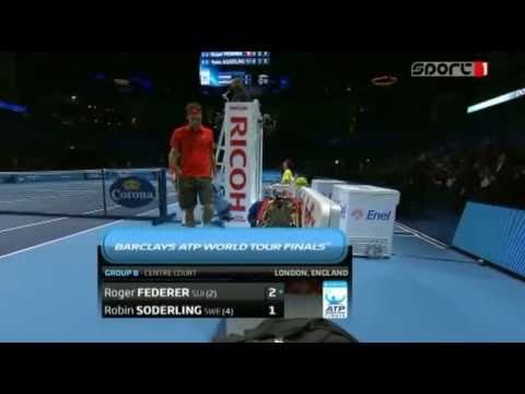 ATP World Tour Finals 2010 RR3 - Roger Federer vs Robin Söderling