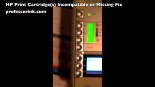 HP Print Cartridge(s) Missing or Not Detected Fix - Ink Refill Instructions