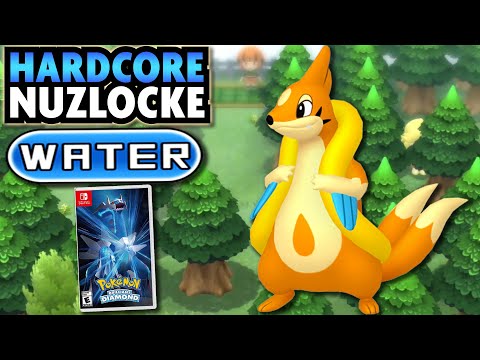 Pokemon Brilliant Diamond Hardcore Nuzlocke - Water Pokemon ONLY (No Items / No Overleveling)