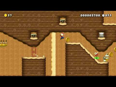 Super Mario Maker 2 Desert Speed Run (20s)