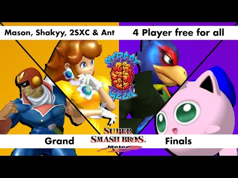 SG 13.6 SSBM FFA GF - Mason (Falcon), Shakyy (Peach), 2SXC Dave (Falco) & Ant (Puff)
