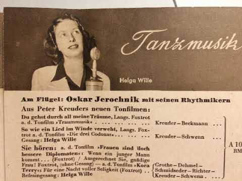 Helga Wille mit Oskar Jerochnik Orchester, Sulla carrozzella, Fox, Berlin, 1940