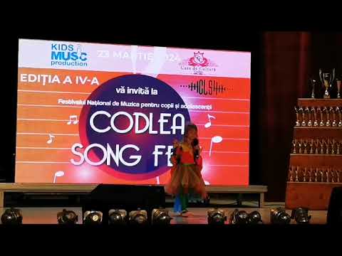 Anastasia Nectaria Șabliovschi - Trofeul Categoriei - Festivalul ,,Codlea Song Fest”