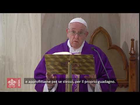 Il Papa: nessuno sfrutti questo momento di dolore per il proprio guadagno Il Papa: nessuno sfrutti questo momento di dolore per il proprio guadagno