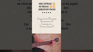 COMO TOCAR NO VIOLÃO SIMPLIFICADA -Sérgio ReisMúsicaCoração de papel #jovemguarda