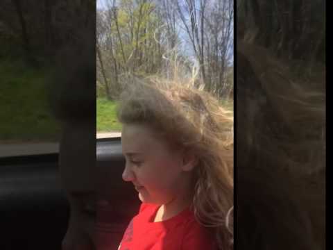 Isabella enjoying the wind