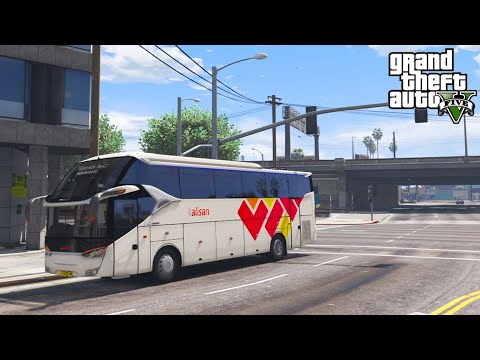 BUS KALISARI HINO RM 280 ABS LEGACY SR2 XHD MUDIK 2022 - GTA V MOD SIMULATOR BUS INDONESIA