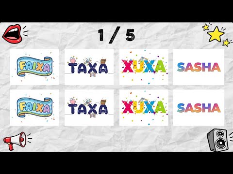 DIGA A PALAVRA NA BATIDA DA MÚSICA - NÍVEL FÁCIL, MÉDIO E IMPOSSÍVEL (XUXA, SASHA)