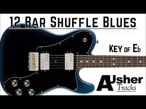 12 Bar Shuffle Blues in Eb | Guitar Backing Track