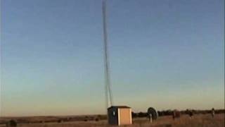 Radio Tower Collapses After Guy Wires Are Cut