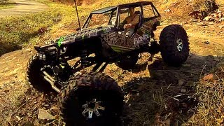 Axial Wraith Trail Run - Electric 4WD Truck Crawling And Trailing
