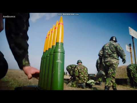 Romanian Anti-Aircraft Gun: Oerlikon GDF 35mm Twin Cannon Live Fire