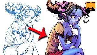 Procreate Detailed Coloring Time-Lapse + Tips