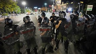 Sırbistan’daki protestolar ikinci gecede çatışmaya dönüştü