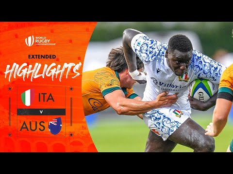 Australia DOMINATE 🫣 | Italy v Australia | World Rugby U20 Championship | Extended Highlights