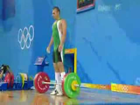 Funny stupid videos - Weightlifting Accident - Beijing 2008