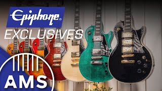 Video thumbnail for 7 Exclusive Epiphone Les Paul Custom Finishes ONLY at AMS by American Musical Supply
