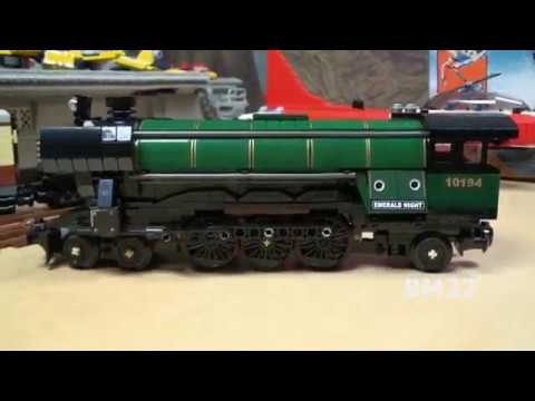 LEGO Emerald Night set 10194 LEGO Train Brick Toy Review