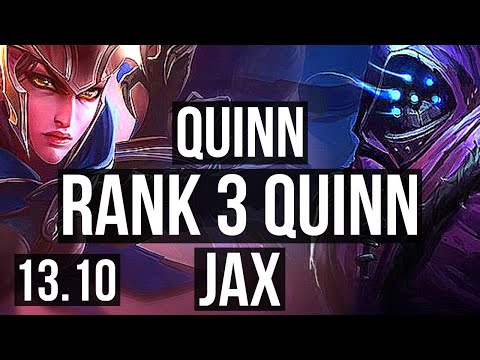QUINN vs JAX (TOP) | Rank 3 Quinn, 1300+ games, 4/2/6 | KR Grandmaster | 13.10