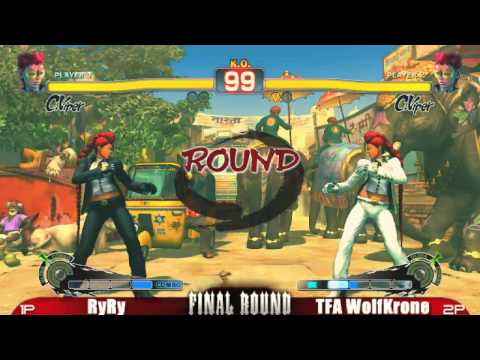 RyRy vs TFA Wolfkrone FRXIV Super Street Fighter 4 Top 16
