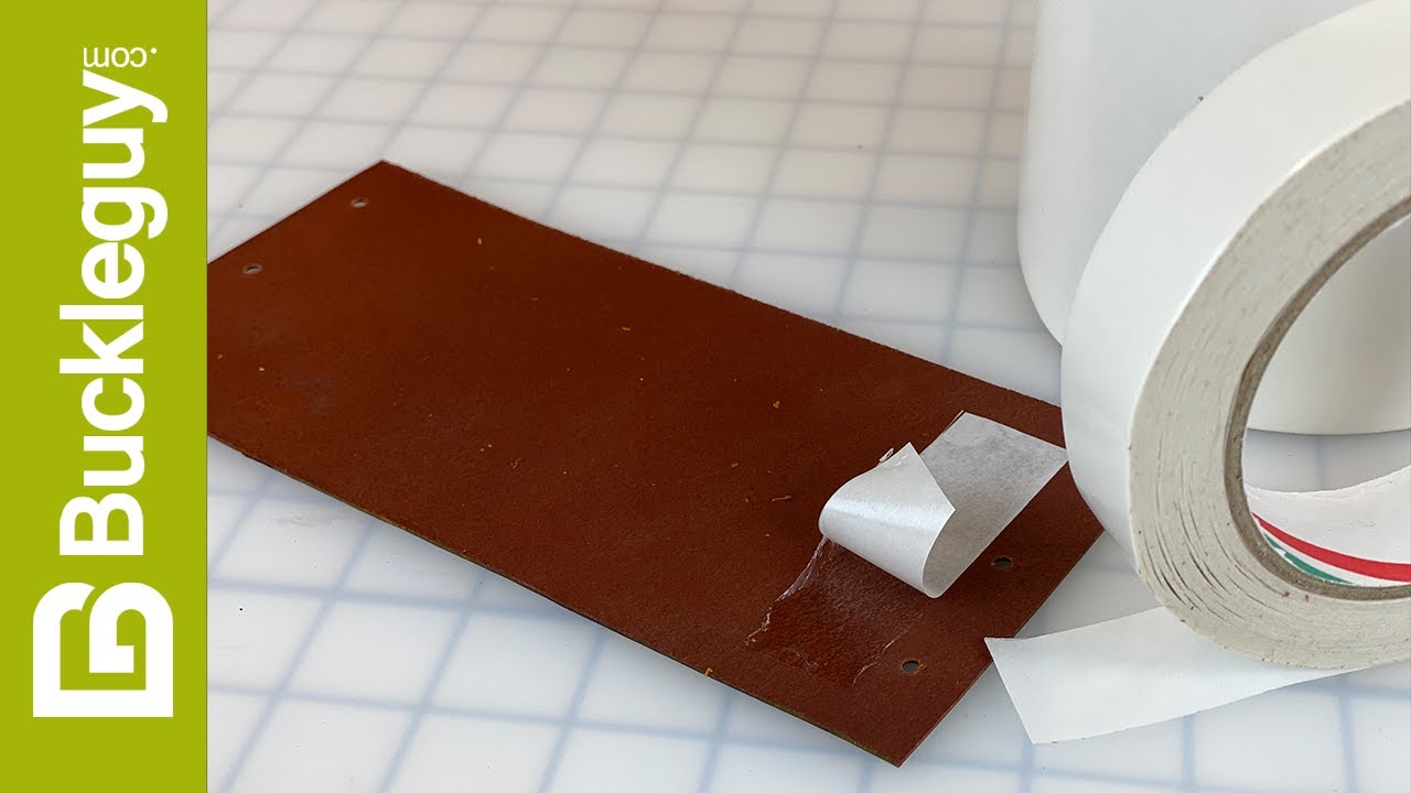 Prepping Leather for Sewing or Riveting with Transfer Tape