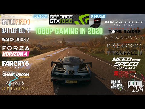 GTX 1050 4GB 16 Games Performance Test 1080p | MSI GF63 8RC | GTX 1050