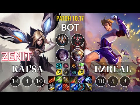 HLE Zenit Kai'Sa vs Ezreal Bot - KR Patch 10.17