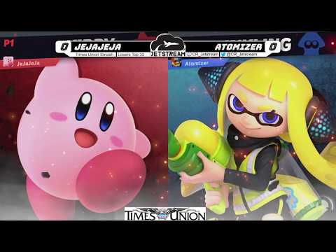 Times Union Smash Losers Top 32 - JeJaJeJa (Kirby) Vs. Atomizer (Inkling) Smash Ultimate - SSBU