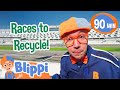 Blippi S Fast Car Race Track Blippi Educational Kids Videos Fun Compilations