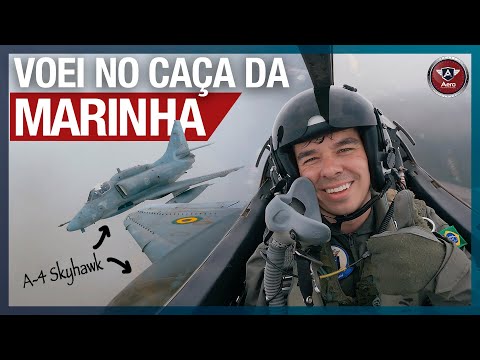 Como é VOAR NO CAÇA DA MARINHA DO BRASIL A-4 Skyhawk