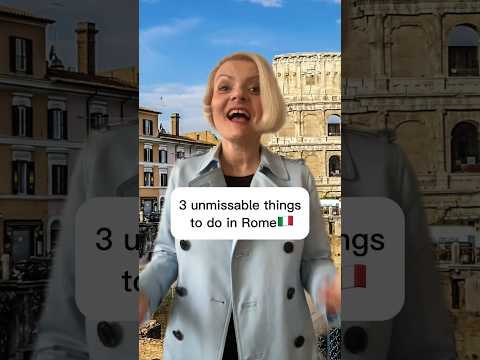 3 unmissable things to do in Rome, Italy🇮🇹 #italian #italy #rome #culture