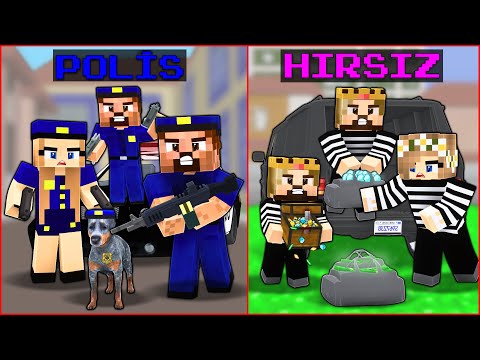 HIRSIZ ZENGİN AİLESİ VS POLİS FAKİR AİLESİ! 😱 -Minecraft