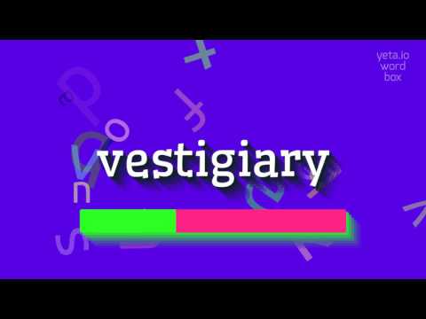 VESTIGIARY - HOW TO PRONOUNCE VESTIGIARY? #vestigiary