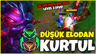 FİZZ İLE DÜŞÜK ELODAN BASİTÇE KURTUL! I EN ZOR MATCHUPTA 3 LEVELDE DİVE ATAN BAL