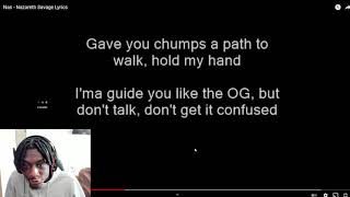 Nas - Nazareth Savage REACTION!!!