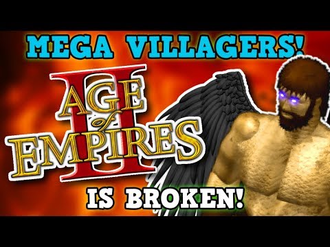 Age Of Empires 2 IS NOT PERFECTLY BALANCED! 100x Mod Mega Villagers Is 100% NOT Broken I Promise!!